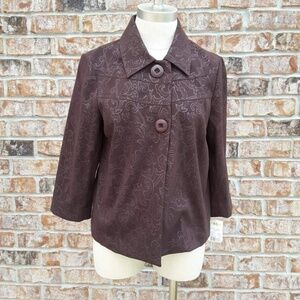 NWT Requirements Floral A-Line Blazer